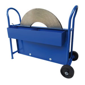 Abrollwagen Stahlband