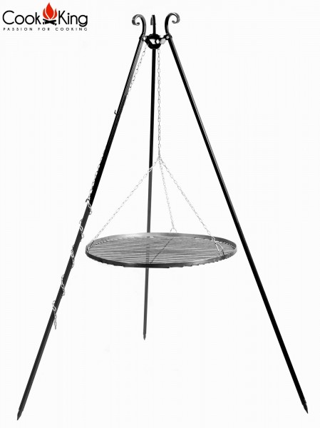 Schwenkgrill 180 cm - Grillrost aus Rohstahl Ø 50-80 cm